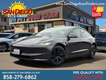 2025 Tesla Model 3 Long Range EV, AMBIENT LIGHTING,PANO ROOF, LEATHER, FINANCING AVAIABLE, CALL 858-279-6862