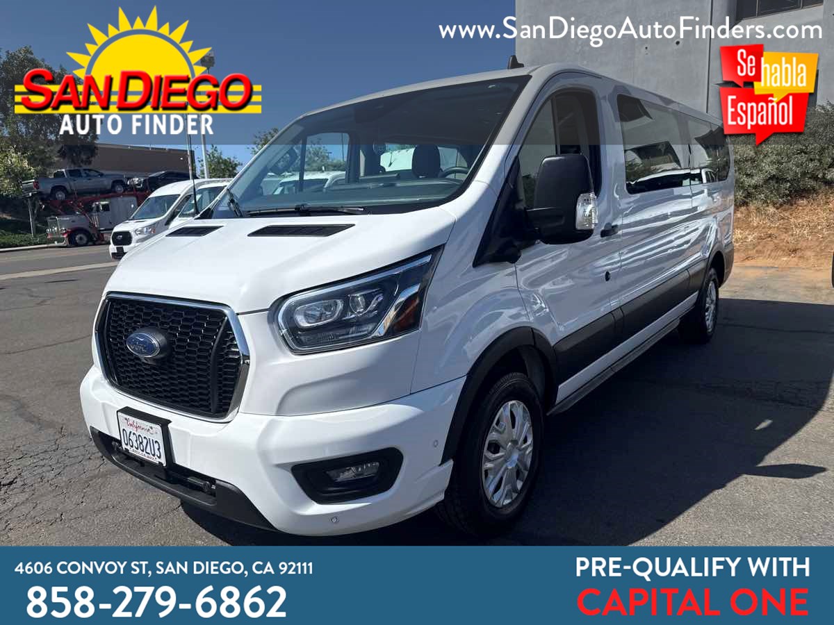 2023 Ford Transit 15Passenger Wagon T-350 148" Low Roof XLT Real Nice,Easy Financing Call 858 279 6862