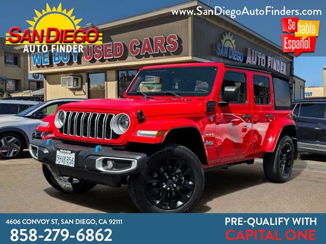 Firecracker Red Clearcoat 2024 Jeep Wrangler 4xe SUV / Crossover Four-Wheel Drive Automatic