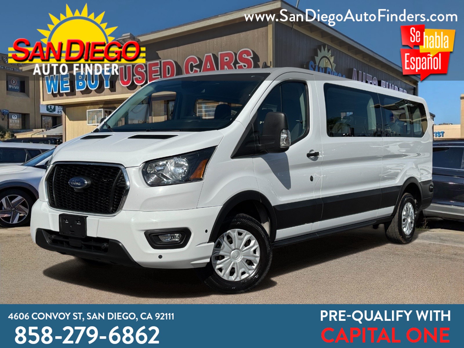 2024 Ford Transit Passenger Wagon XLT, T-350 148" Low Roof, 12-Passenger Seating, CALL NOW 858-279-6862