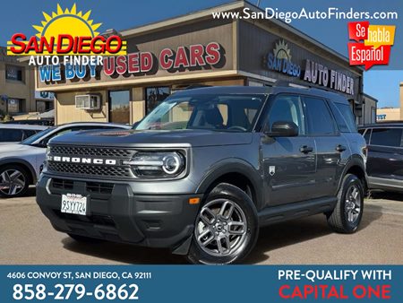 2025 Ford Bronco Sport Big Bend 4x4, KEYLESS ENTRY, FINANCING AVAILABLE, CALL NOW 858-279-6862