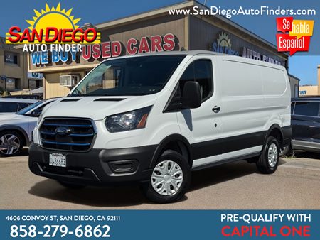 2022 Ford E-Transit Cargo Van T-350 130" Low Rf, Lo Miles Hard to find EZ Finance Call 858 279 6862