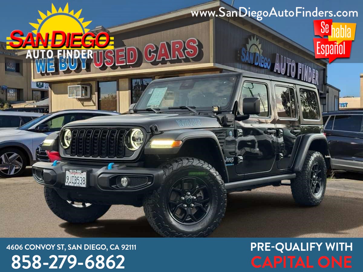 2024 Jeep Wrangler 4XE 4X4 WILLYS PLUG-IN HYBRID, HARD TOP, FINANCING, CALL NOW 858-279-6862