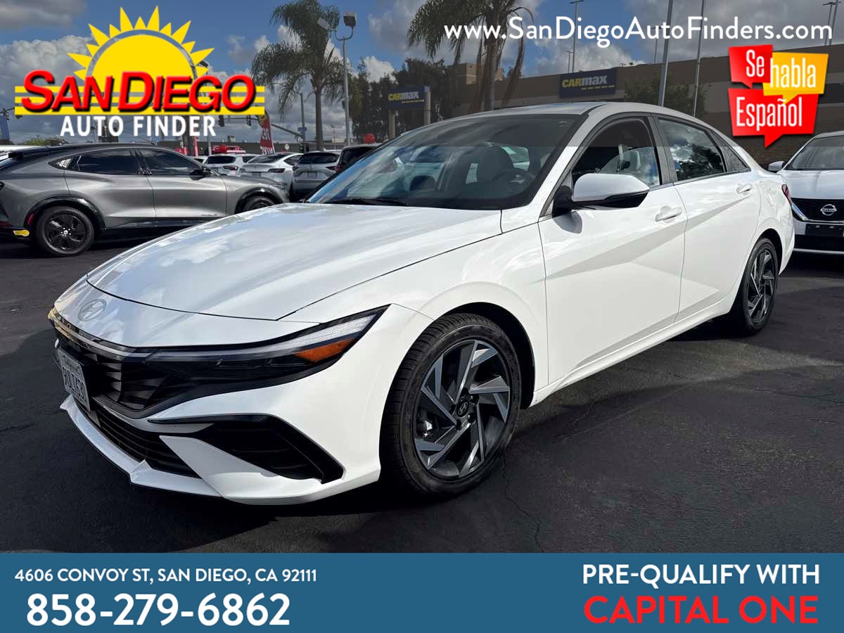 2025 Hyundai Elantra Hybrid Limited DCT, Moonroof, Low Miles, Loaded, Easy Financing Call 858 279 6862
