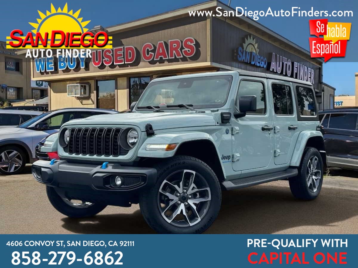 2024 Jeep Wrangler 4xe Sport S, Super Nice, Loaded, Easy Financing Call 858 279 6862