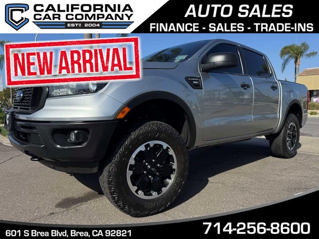 Iconic Silver Metallic 2021 Ford Ranger XL SuperCrew 4WD Pickup Truck Four-Wheel Drive Automatic