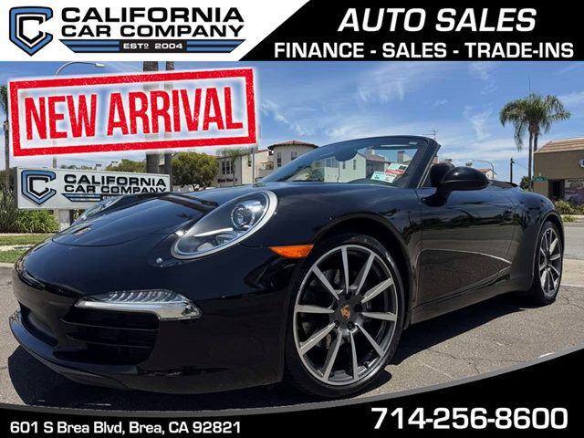 Black 2015 Porsche 911 Convertible Rear-Wheel Drive Automatic