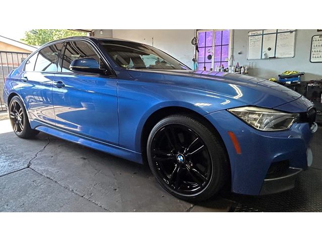 Estoril Blue Metallic 2015 BMW 3 Series Sedan Rear-Wheel Drive Automatic