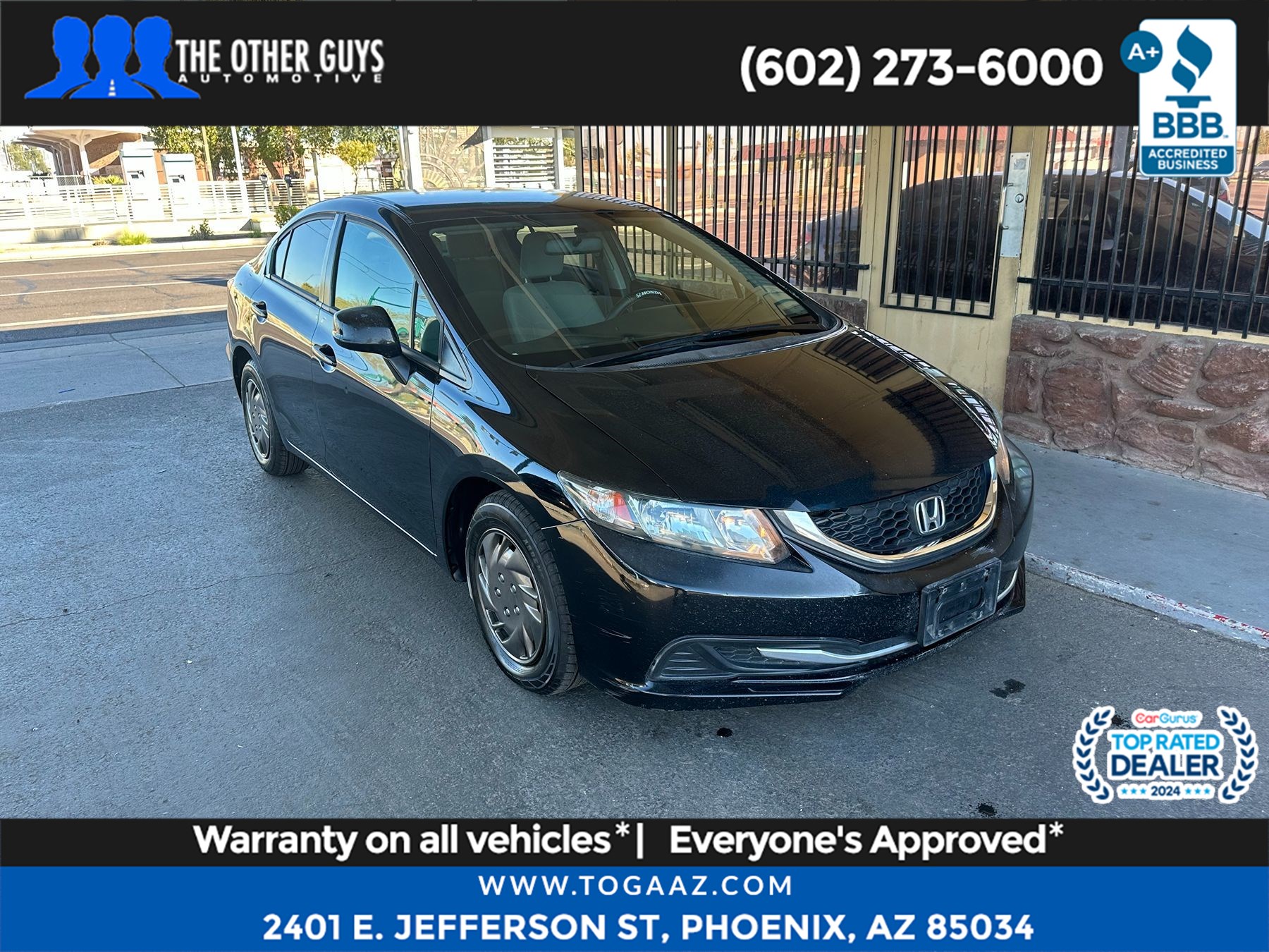 Sold 2013 Honda Civic Sdn LX in Phoenix