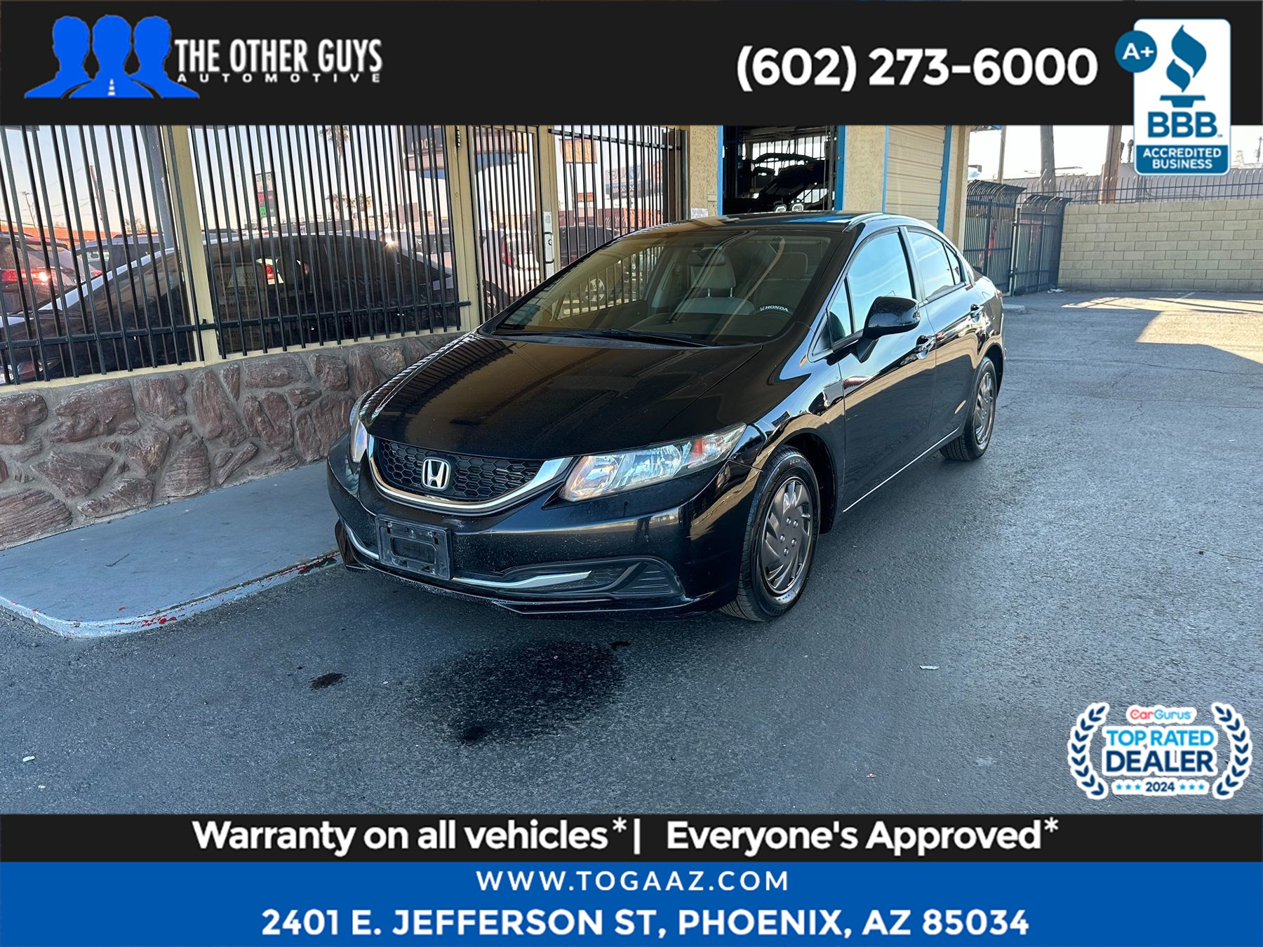 Sold 2013 Honda Civic Sdn LX in Phoenix