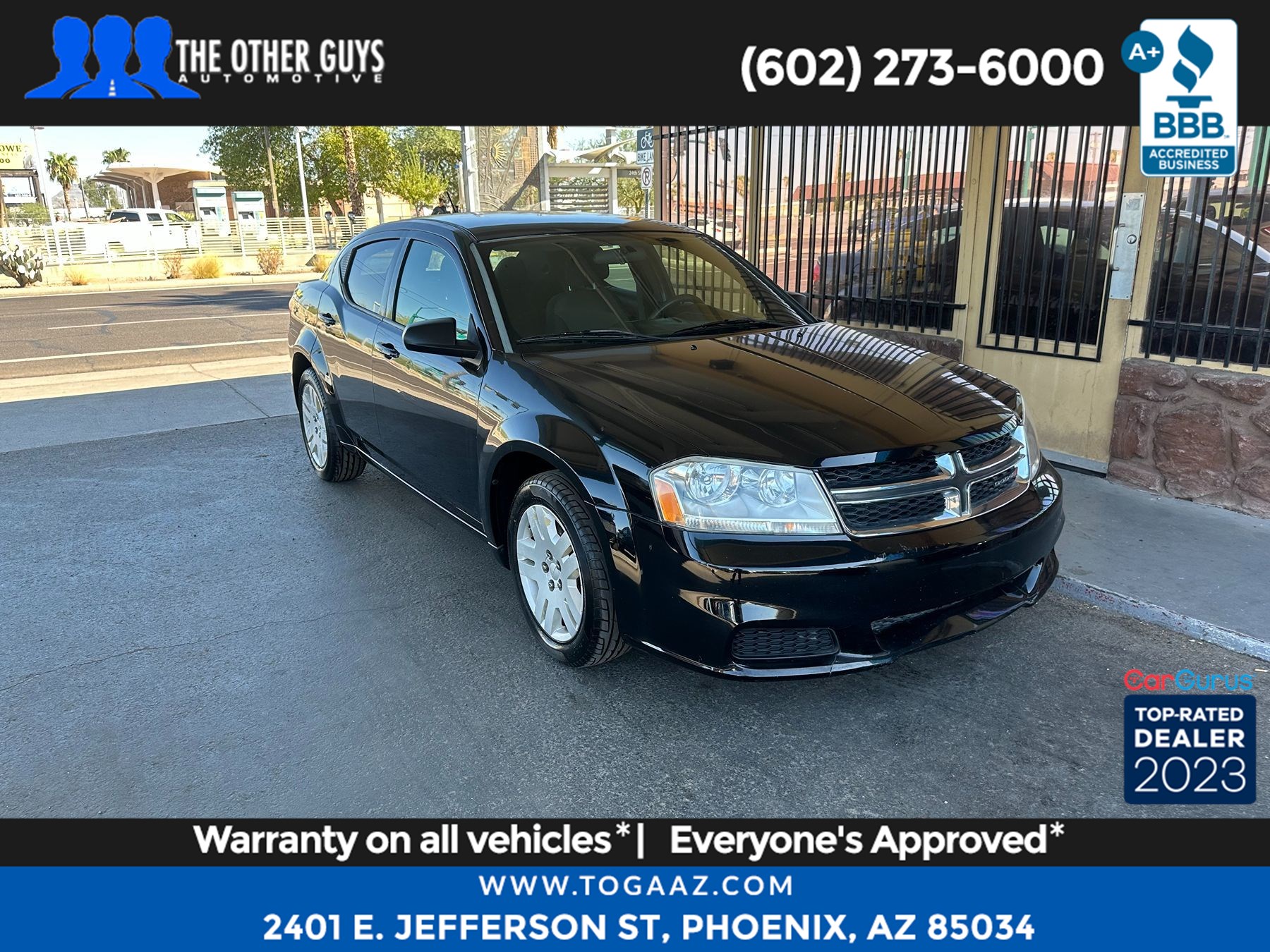 Sold 2014 Dodge Avenger SE in Phoenix, image size:1800x1350