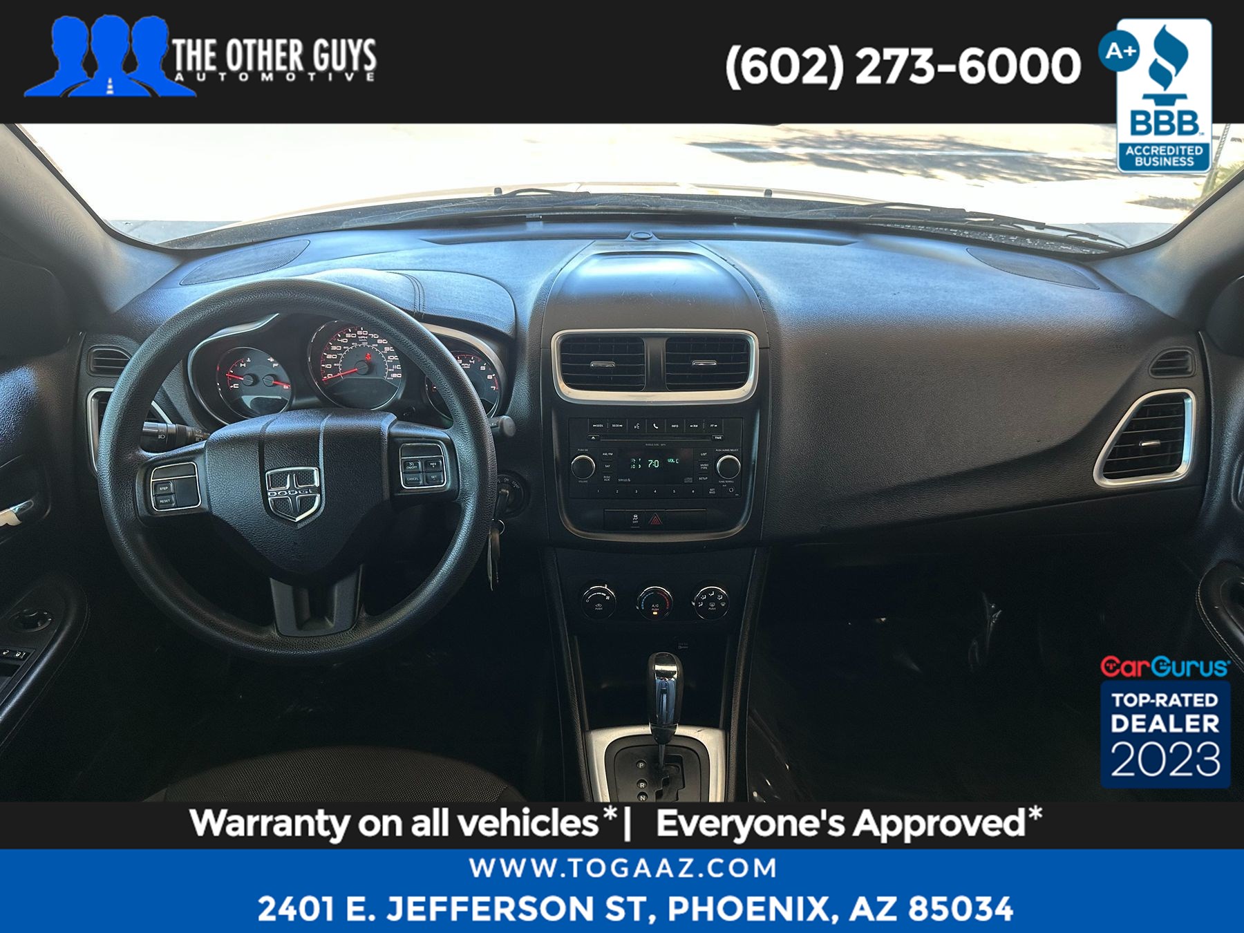 Used 2014 Dodge Avenger SXT FWD For Sale (Sold) | Motorcars Express Stock  #MCE979, image size:1800x1350