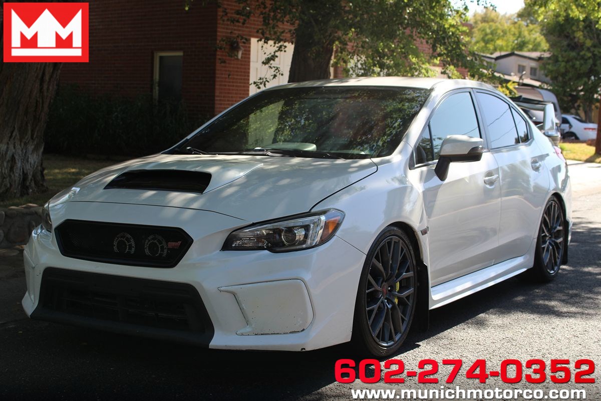 Crystal White Pearl 2019 Subaru WRX STI Sedan All-Wheel Drive Manual