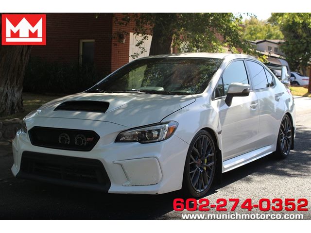 Crystal White Pearl 2019 Subaru WRX STI Sedan All-Wheel Drive Manual
