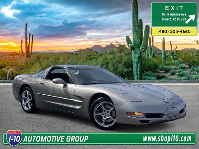 Light Pewter Metallic 2001 Chevrolet Corvette Coupe RWD Coupe Rear-Wheel Drive Automatic
