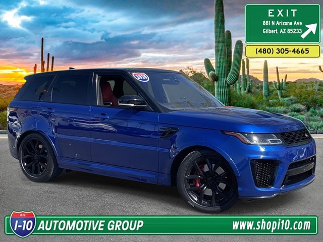 Estoril Blue Metallic 2020 Land Rover Range Rover Sport SVR 4WD SUV / Crossover All-Wheel Drive Automatic