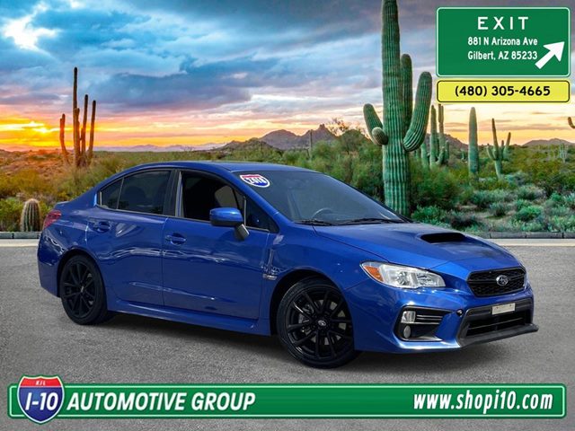 WR Blue Pearl 2018 Subaru WRX Premium Sedan All-Wheel Drive Manual