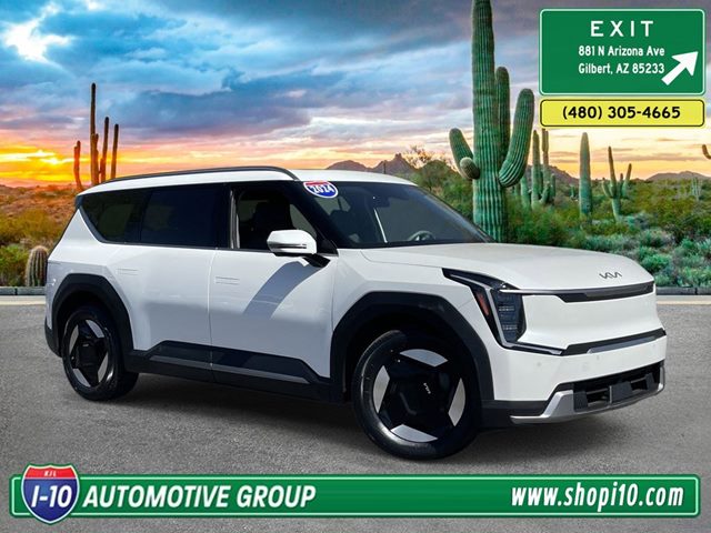 Snow White Pearl 2024 Kia EV9 Wind AWD SUV / Crossover All-Wheel Drive Automatic