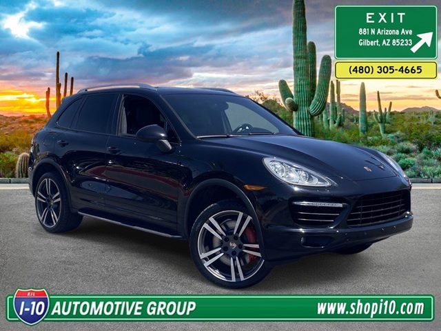 Black 2012 Porsche Cayenne Turbo AWD SUV / Crossover All-Wheel Drive Automatic