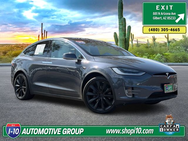 Gray 2020 Tesla Model X SUV / Crossover All-Wheel Drive Automatic