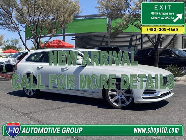 White 2020 Volvo V90 T6 Inscription AWD Wagon All-Wheel Drive Automatic