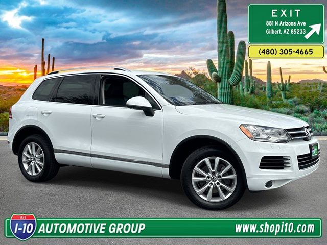 Pure White 2013 Volkswagen Touareg VR6 Sport SUV / Crossover All-Wheel Drive Automatic