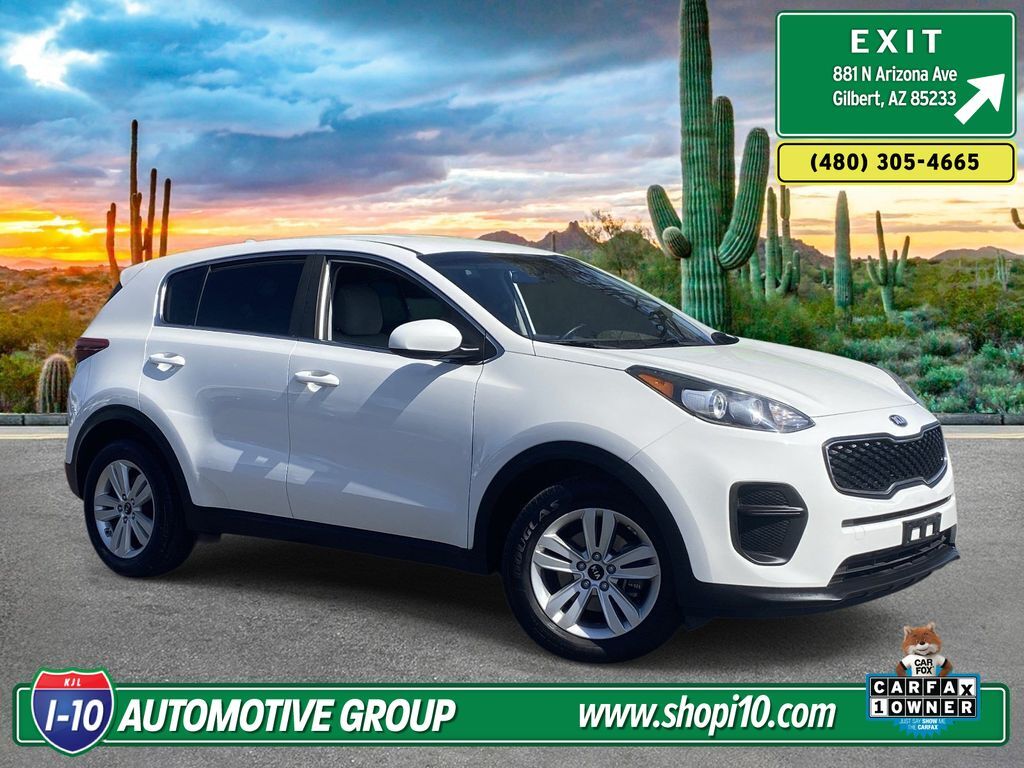Clear White 2017 Kia Sportage SUV / Crossover Front-Wheel Drive Automatic