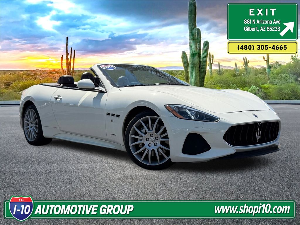 Bianco Eldorado 2018 Maserati GranTurismo Convertible Rear-Wheel Drive Automatic