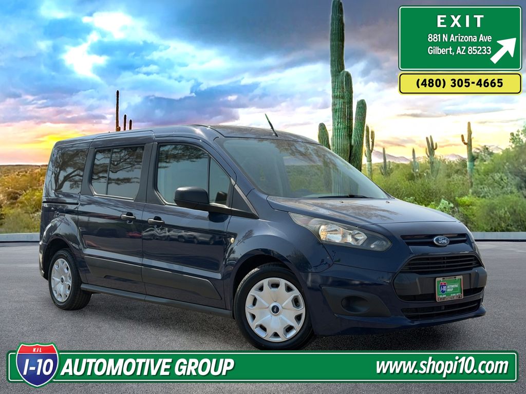 Dark Blue 2018 Ford Transit Connect Van Front-Wheel Drive Automatic