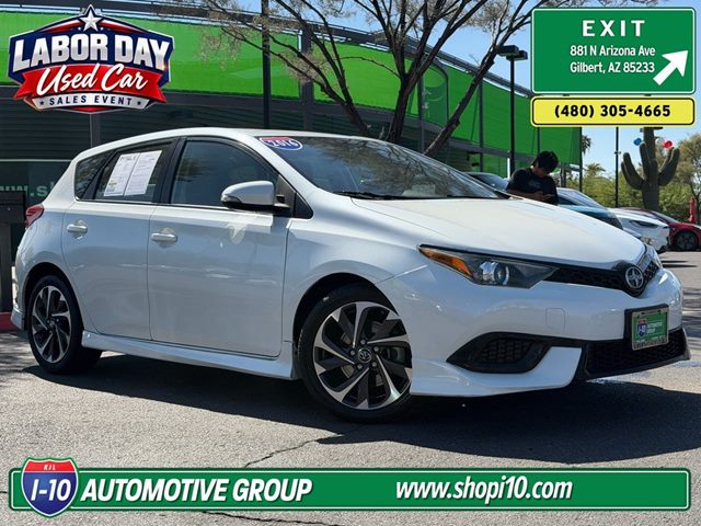 White (Blizzard Pearl) 2016 Scion iM Hatchback Front-Wheel Drive Automatic