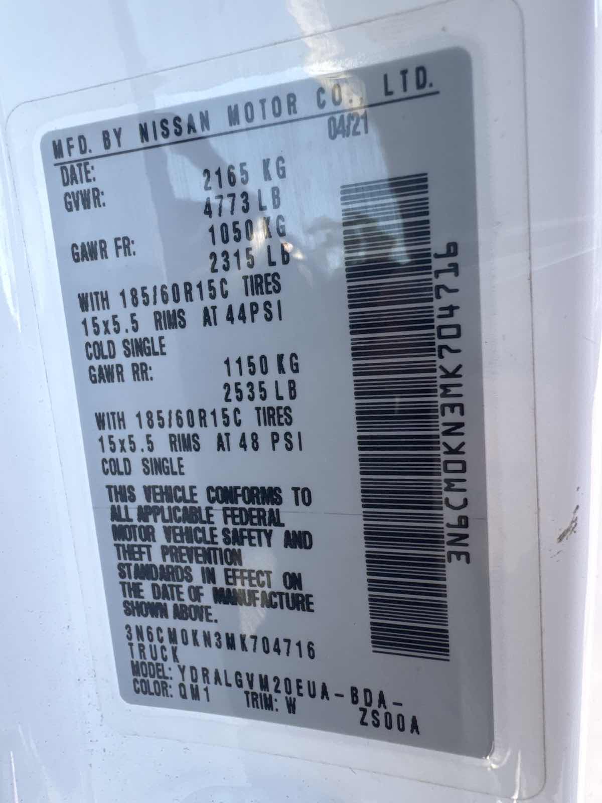 2021 Nissan NV200 SV - Photo 13