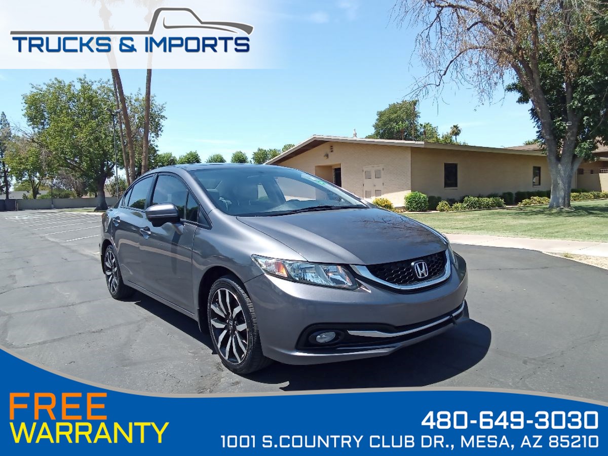 2015 Honda Civic Sedan EX-L Leather, Bluetooth, Backup, LaneWatch Got 3!