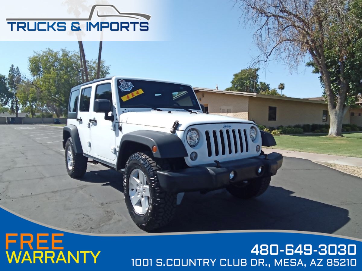 2017 Jeep Wrangler Unlimited Sport One Owner! Bluetooth! Hardtop! 4x4!