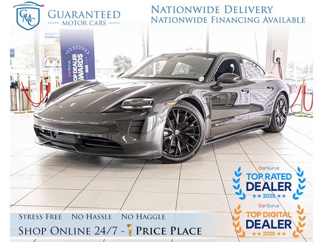 Gray (Volcano Grey Metallic) 2022 Porsche Taycan GTS Sedan AWD Sedan All-Wheel Drive Automatic