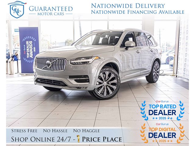 Gray (Vapour Grey Metallic) 2025 Volvo XC90 B6 Plus Bright Theme 7-Passenger AWD SUV / Crossover All-Wheel Drive Automatic