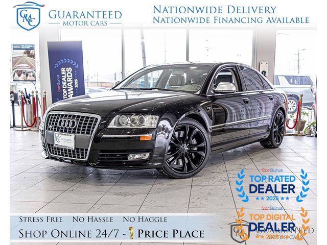 Black 2008 Audi S8 Sedan Automatic