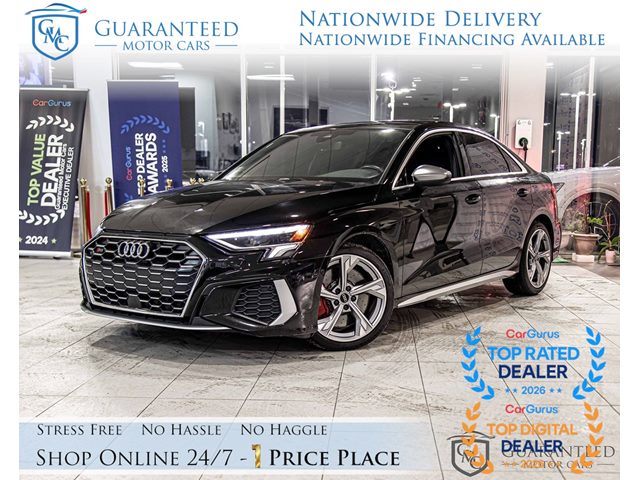 Mythos Black Metallic 2024 Audi S3 Sedan All-Wheel Drive Automatic