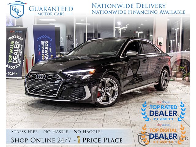Mythos Black Metallic 2024 Audi S3 2.0T quattro Premium Plus AWD Sedan All-Wheel Drive Automatic