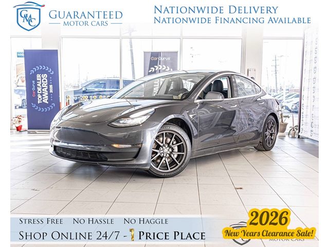 Gray 2018 Tesla Model 3 Long Range RWD Sedan Rear-Wheel Drive Automatic