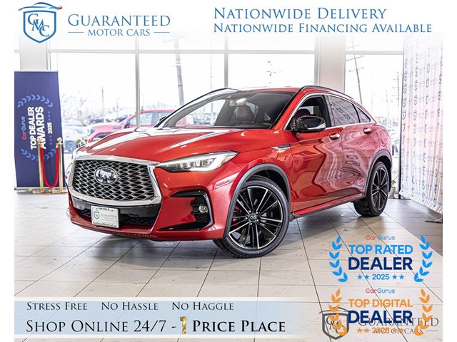 Dynamic Sunstone Red 2022 INFINITI QX55 Sensory AWD SUV / Crossover All-Wheel Drive Automatic