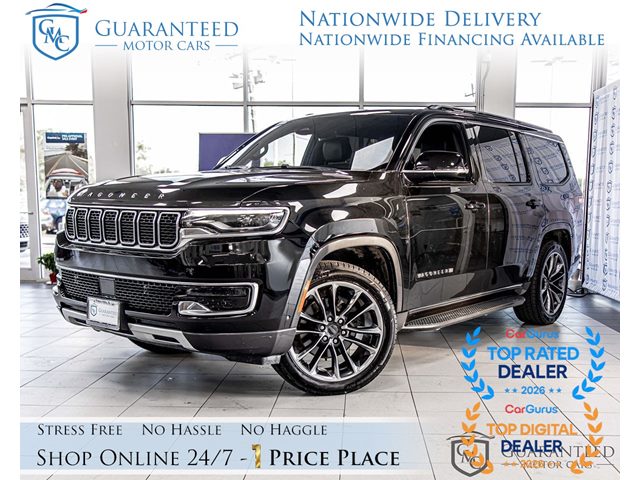 Diamond Black Crystal Pearlcoat 2022 Jeep Wagoneer SUV / Crossover Four-Wheel Drive Automatic