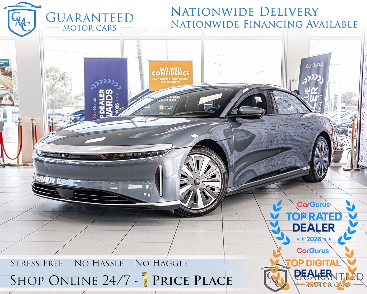Gray (Quantum Grey Metallic) 2024 Lucid Air Sedan All-Wheel Drive Automatic