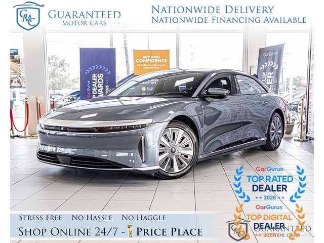 Gray (Quantum Grey Metallic) 2024 Lucid Air Sedan All-Wheel Drive Automatic