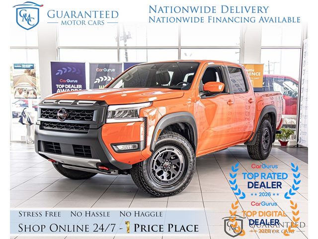 Afterburn Orange 2025 Nissan Frontier Pickup Truck Four-Wheel Drive Automatic