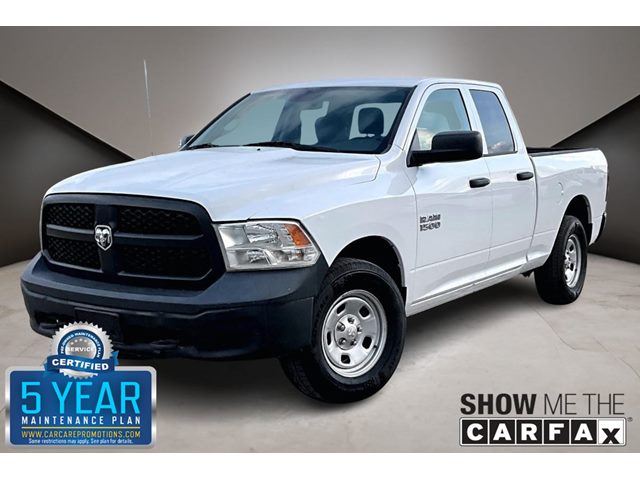 Bright White Clearcoat 2018 RAM 1500 Tradesman Quad Cab 4WD Pickup Truck Four-Wheel Drive Automatic