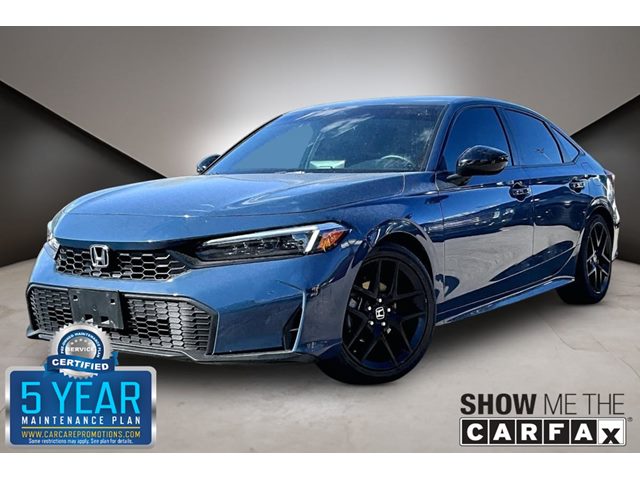 Blue Lagoon Pearl 2025 Honda Civic Sedan Front-Wheel Drive Automatic
