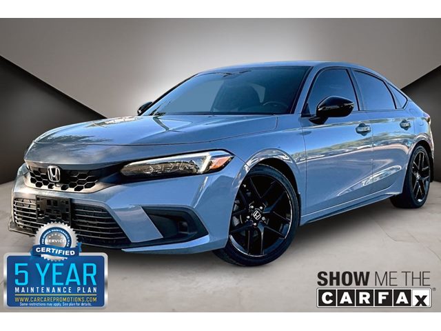 Lunar Silver Metallic 2024 Honda Civic Hatchback Hatchback Front-Wheel Drive Automatic