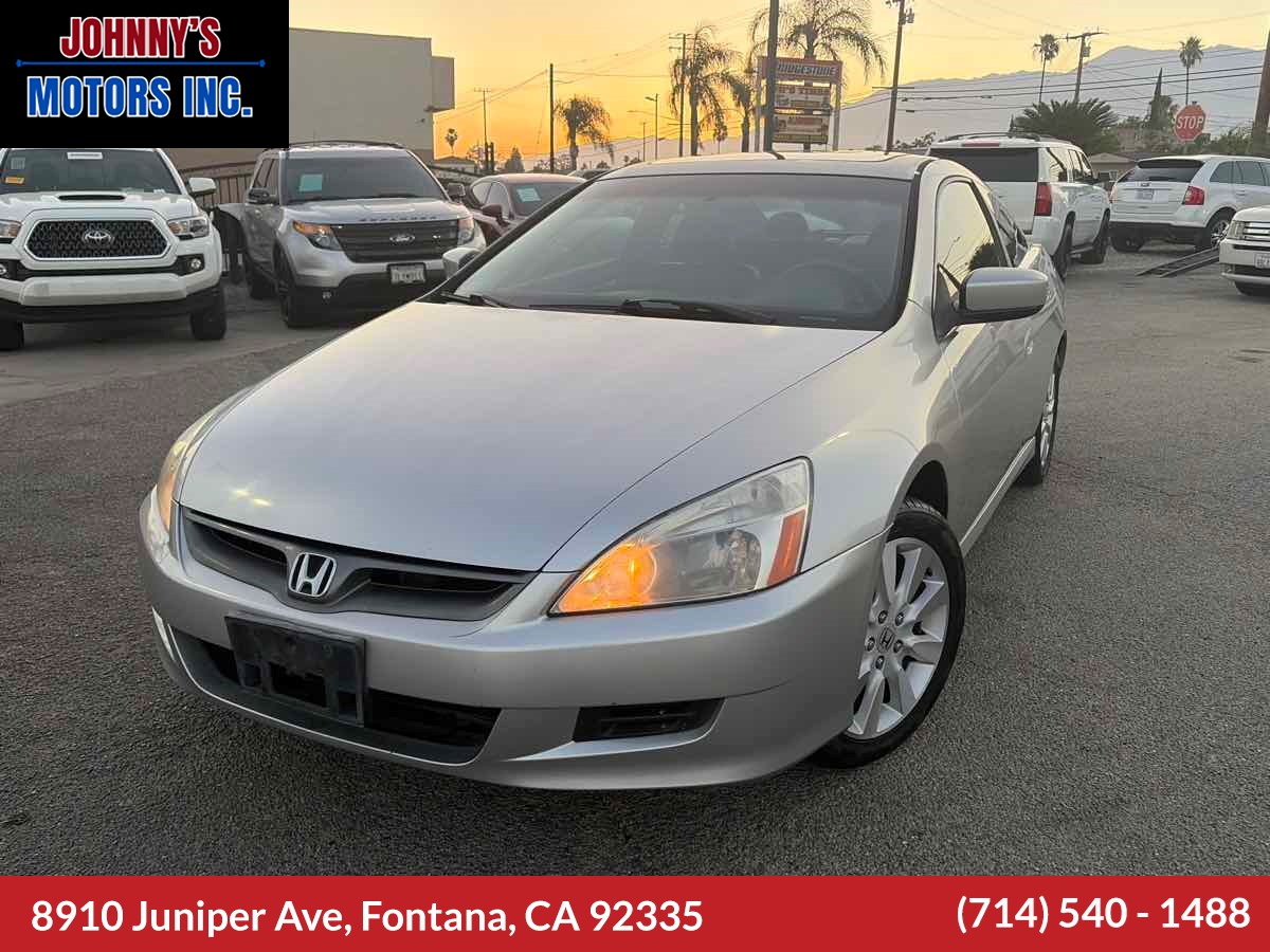 Alabaster Silver Metallic 2007 Honda Accord Coupe Coupe Front-Wheel Drive Automatic