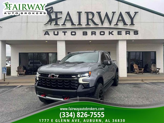 Sterling Gray Metallic 2023 Chevrolet Silverado 1500 ZR2 Crew Cab 4WD Pickup Truck Four-Wheel Drive Automatic