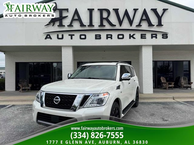 Pearl White Tricoat 2019 Nissan Armada Platinum 4WD SUV / Crossover Four-Wheel Drive Automatic